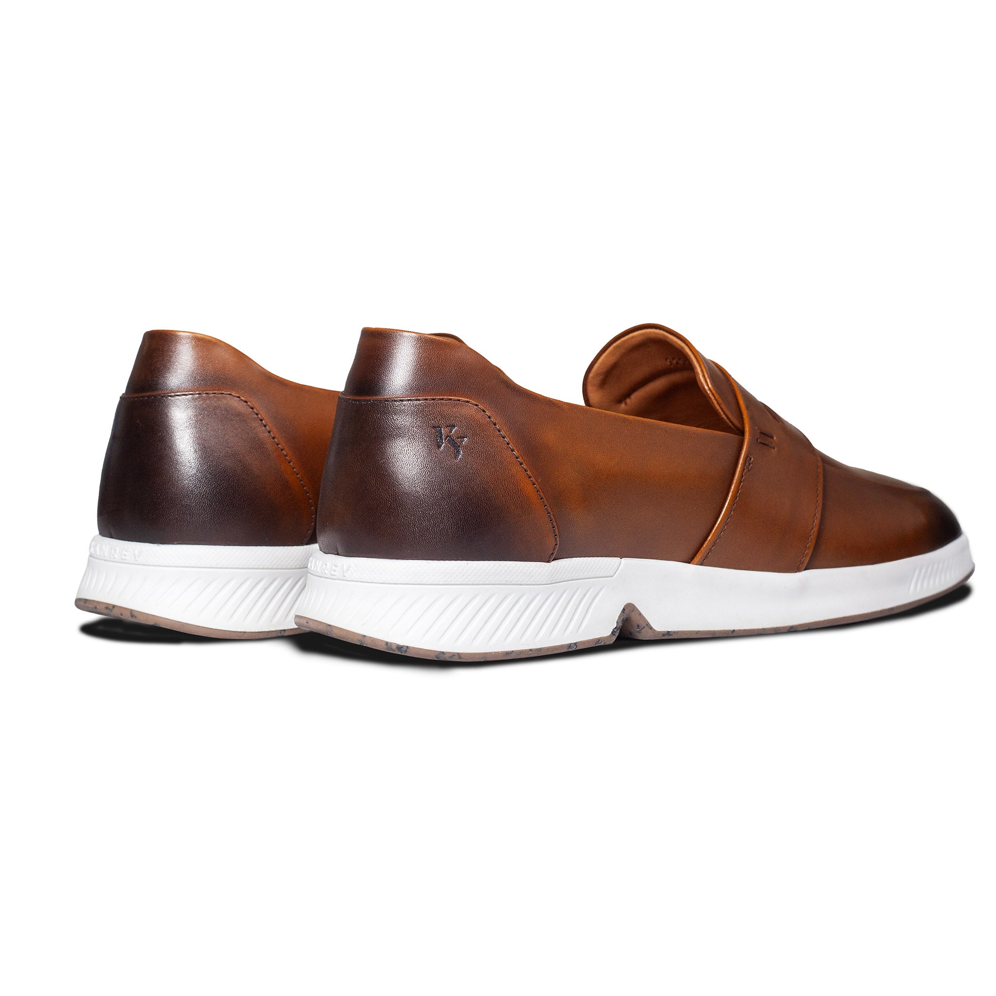 KANREY casual shoes in tan – Model CHITO – Rear view.