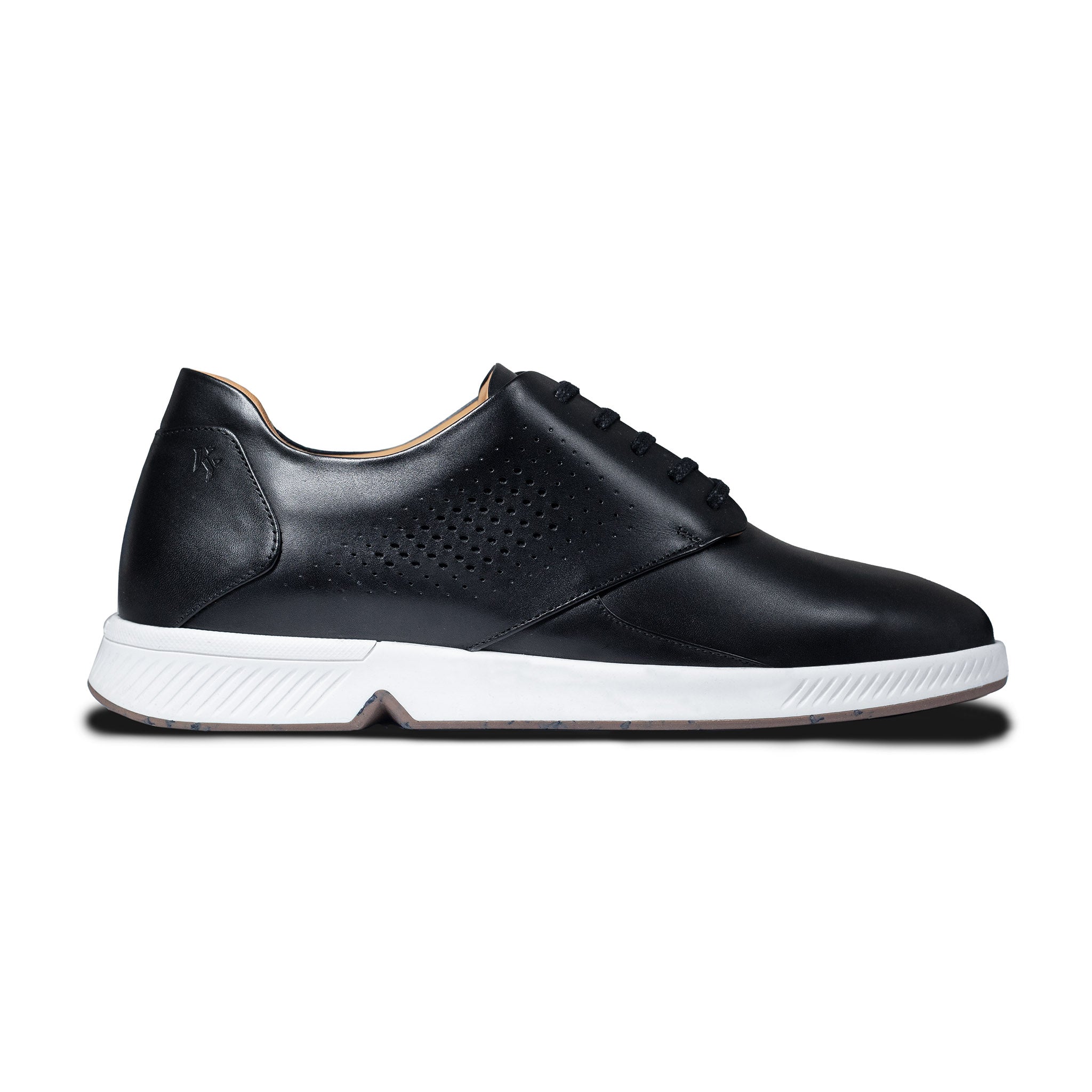 KANREY shoes for men in black – Model RONIN – Side view.