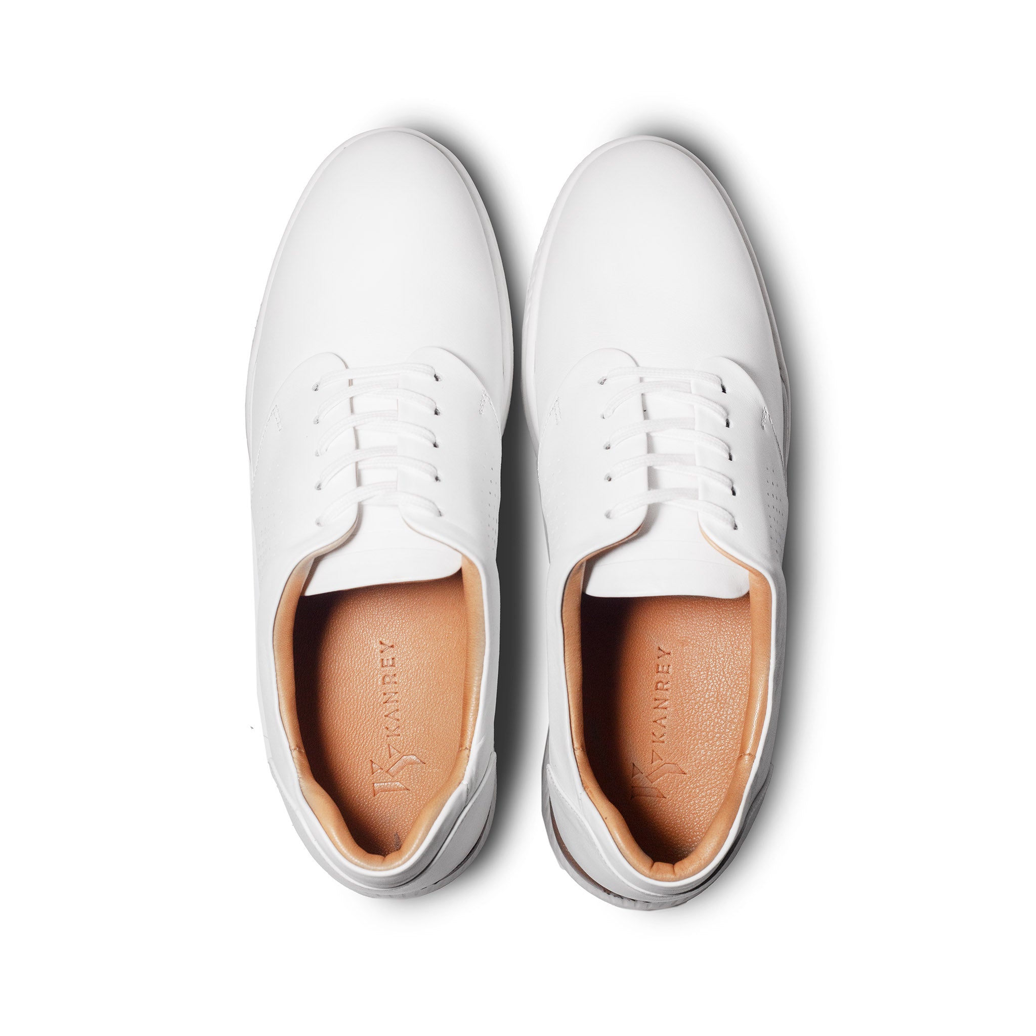 KANREY casual shoes in white – Model RONIN – Top view.